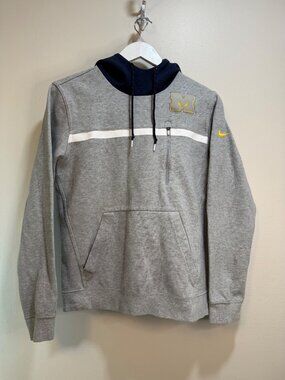 Nike University Of Michigan Wolverines Basketball NCAA Champions Block M Hoodie